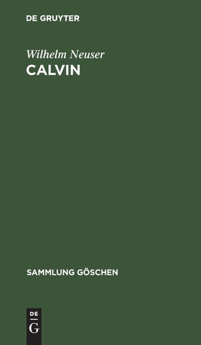 Calvin (Sammlung Göschen)