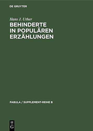 Fabula Supplement-Serie. Untersuchungen. Reihe B