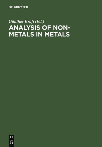 Analysis of Non-Metals in Metals (West, 10-13 June 1980)