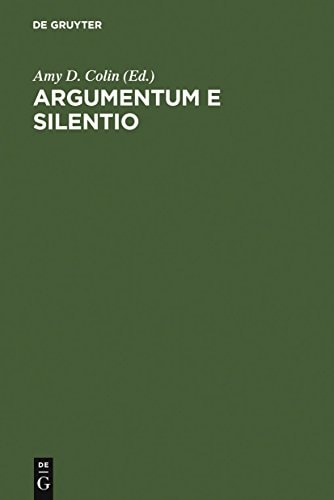 Argumentum E Silentio (English, French and German Edition)