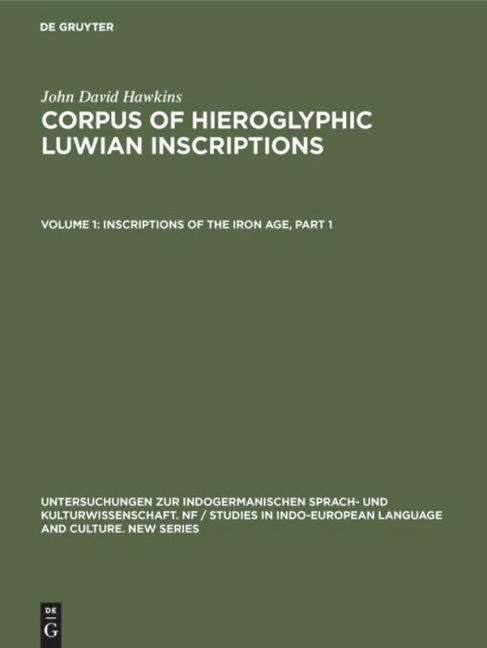 Inscriptions of the Iron Age: Part 1: Text, Introduction, Karatepe, Karkamis, Tell Ahmar, Maras, Malatya, Commagene. Part 2: Text, Amuq, Aleppo, Hama, Tabal, Assur Letters, Miscellaneous, Seals, Indices. Part 3: Plates