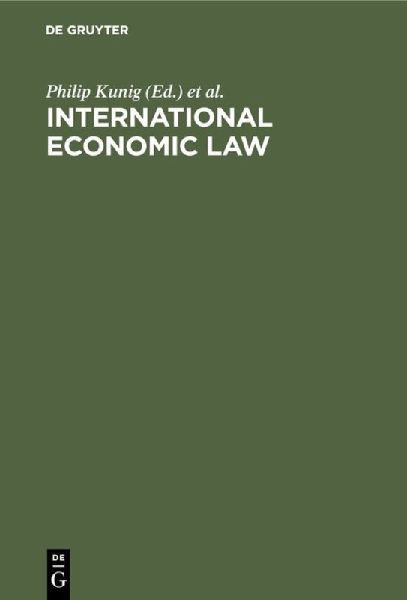 International Economic Law: Basic Documents