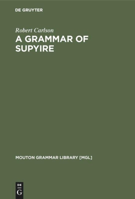 A Grammar of Supyire