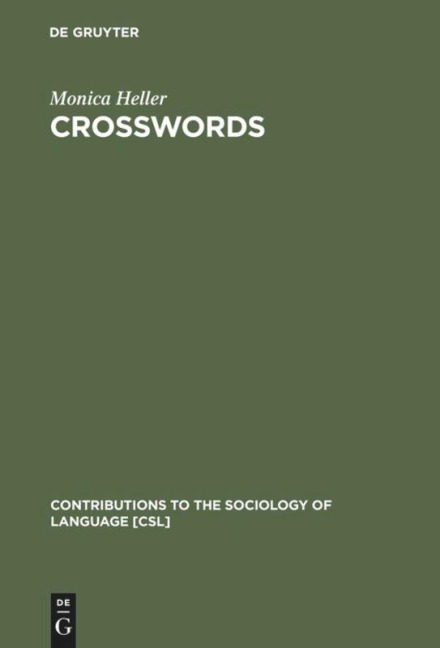 Crosswords: Language, Education and Ethnicity in French Ontario