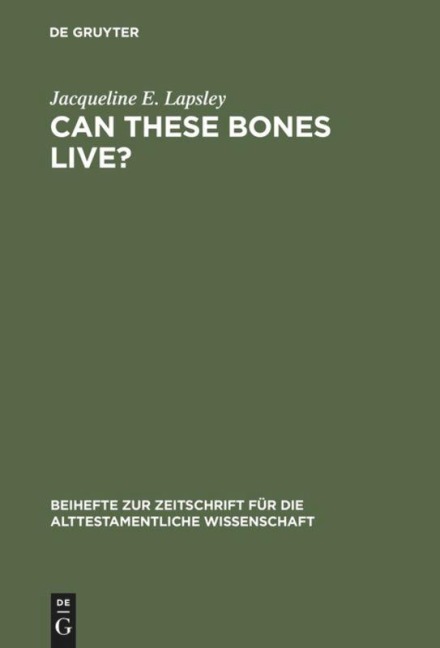 Can These Bones Live?: The Problem of the Moral Self in the Book of Ezekiel