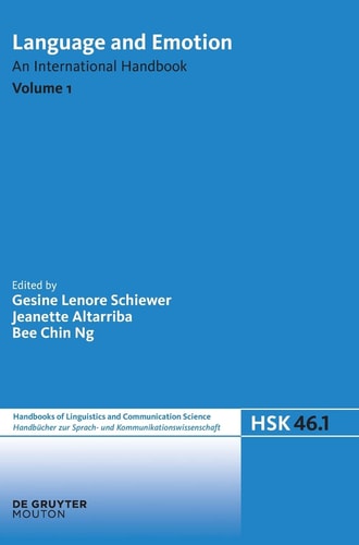 Language and Emotion An International Handbook