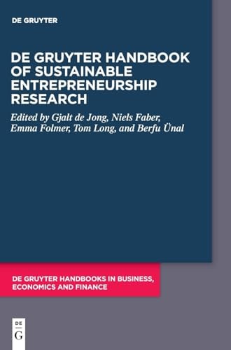 De Gruyter Handbook of Sustainable Entrepreneurship Research