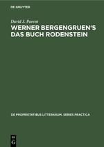 Werner Bergengruens Das Buch Rodenstein: A detailed analysis
