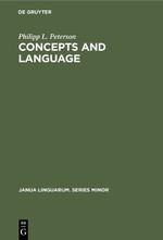Concepts and language: An essay in generative semantics and the philosophy of language
