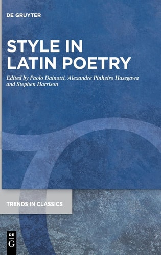 Style in Latin Poetry