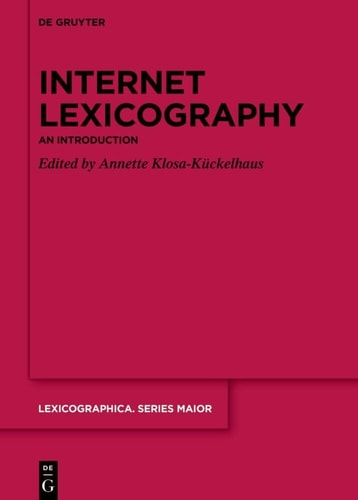 Internet Lexicography An Introduction