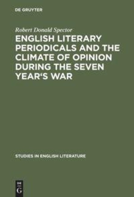 English literary periodicals and the climate of opinion during the Seven Years War