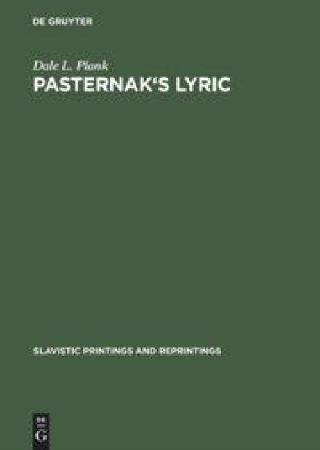 Pasternaks lyric: A study of sound and imagery
