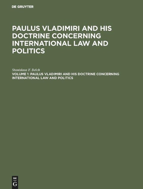 Paulus Vladimiri and his doctrine concerning international law and politics