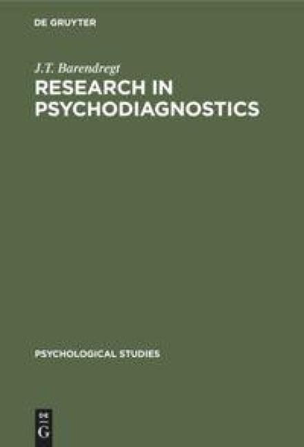 Research in Psychodiagnostics: Record of Investigations