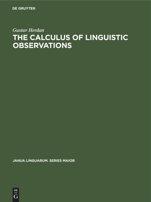 The Calculus of Linguistic Observations