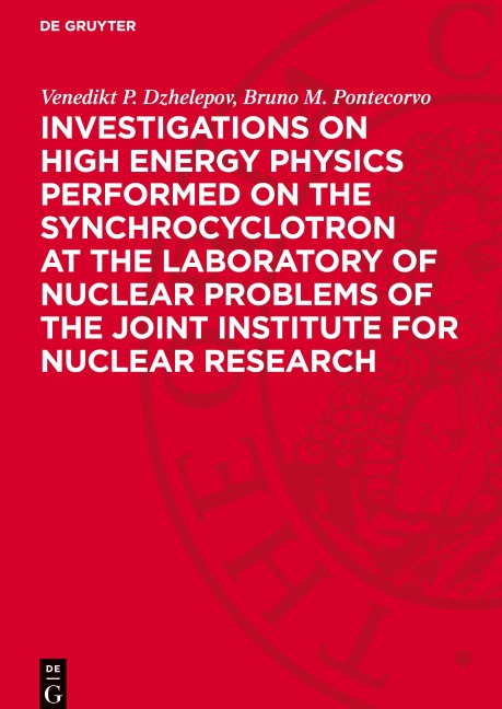 Investigations on High Energy Physics Performed on the Synchrocyclotron at the Laboratory of Nuclear Problems of the Joint Institute for Nuclear Research