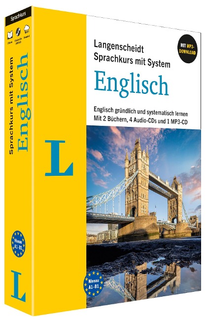 Langenscheidt Sprachkurs mit System Englisch: Englisch gründlich und systematisch lernen. Mit 2 Büchern, 4-Audio-CDs, 1 MP3-CD und MP3-Download