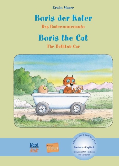 Boris der Kater - Das Badewannenauto (Deutsch-Englisch): Zweisprachiges Kinderbuch mit MP3-Hörbuch zum Herunterladen