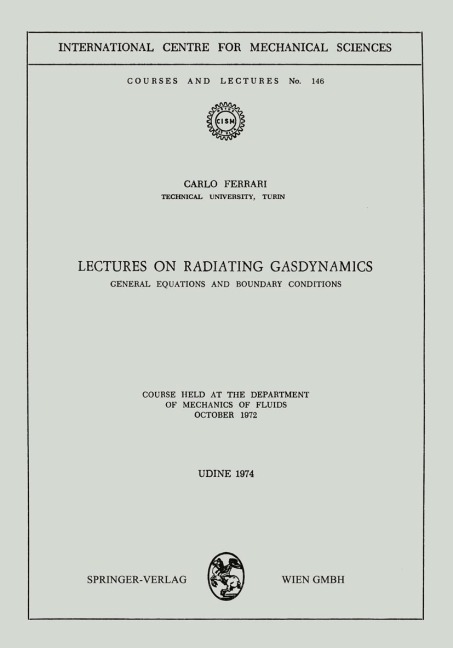 Lectures on Radiating Gasdynamics: General Equations and Boundary Conditions