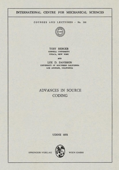 Advances in Source Coding