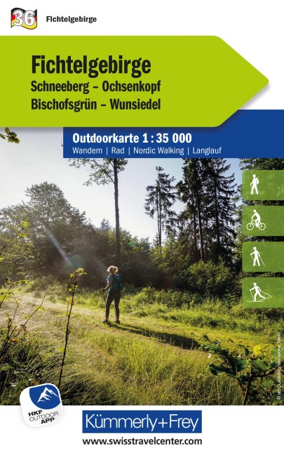 Kümmerly+Frey Outdoorkarte Deutschland 36 Fichtelgebirge 1:35.000: Mit Schneeberg, Ochsenkopf, Bischofsgrün und Wumsiedel. Touren für Wanderer, Biker und mehr! Free Download