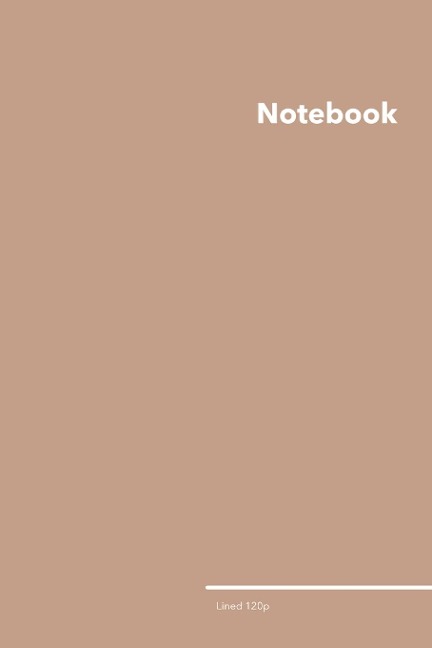Lined College Ruled Notebook: Stylish Sierra Brown College Ruled Notebook, 120 Lined Pages 6 x 9 inches Standard Size Journal | Softcover