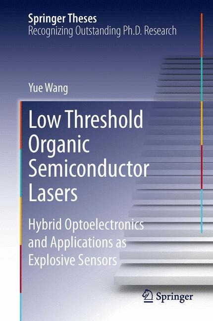 Low Threshold Organic Semiconductor Lasers: Hybrid Optoelectronics and Applications as Explosive Sensors