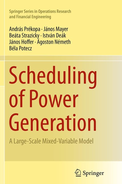 Scheduling of Power Generation: A Large-Scale Mixed-Variable Model
