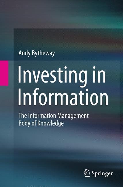 Investing in Information: The Information Management Body of Knowledge