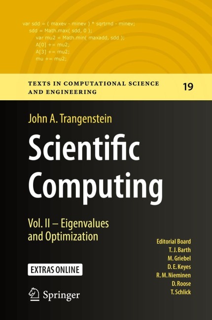 Scientific Computing: Vol. II - Eigenvalues and Optimization