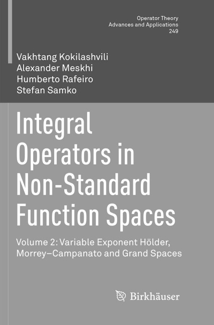 Integral Operators in Non-Standard Function Spaces: Volume 2: Variable Exponent Hölder, Morrey-Campanato and Grand Spaces