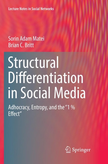 Structural Differentiation in Social Media: Adhocracy, Entropy, and the 1 % Effect