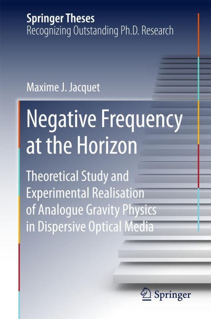 Negative Frequency at the Horizon: Theoretical Study and Experimental Realisation of Analogue Gravity Physics in Dispersive Optical Media