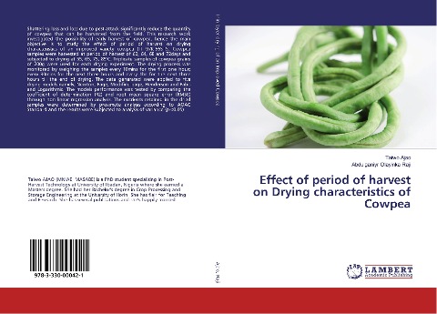 Effect of period of harvest on Drying characteristics of Cowpea