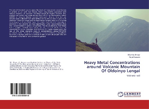 Heavy Metal Concentrations around Volcanic Mountain Of Oldoinyo Lengai: Volcanic soil