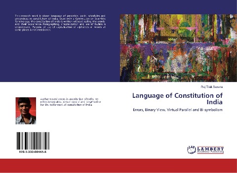 Language of Constitution of India: Errors, Binary View, Virtual Parallel and Bi-symbolism