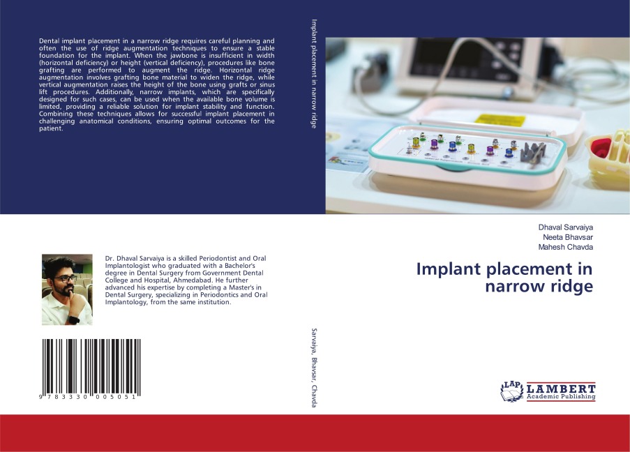 Implant placement in narrow ridge