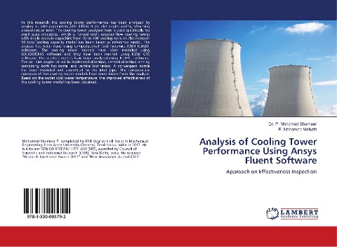 Analysis of Cooling Tower Performance Using Ansys Fluent Software: Approach on Effectiveness Inspection