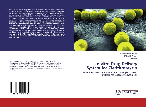 In-vitro Drug Delivery System for Clarithromycin: Formulation with Pullulan acetate and Optimization by Response Surface Methodology