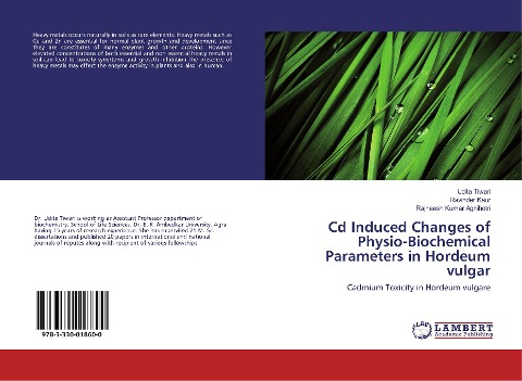 Cd Induced Changes of Physio-Biochemical Parameters in Hordeum vulgar: Cadmium Toxicity in Hordeum vulgare
