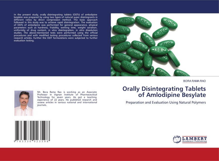 Orally Disintegrating Tablets of Amlodipine Besylate: Preparation and Evaluation Using Natural Polymers