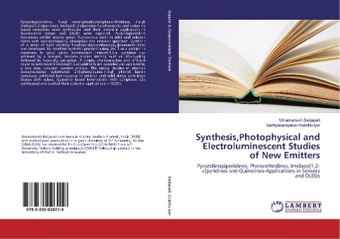 Synthesis,Photophysical and Electroluminescent Studies of New Emitters: Pyrazolinopiperidines, Phenanthridines, Imidazo[1,2-a]pyridines and Quinolines-Applications in Sensors and OLEDs