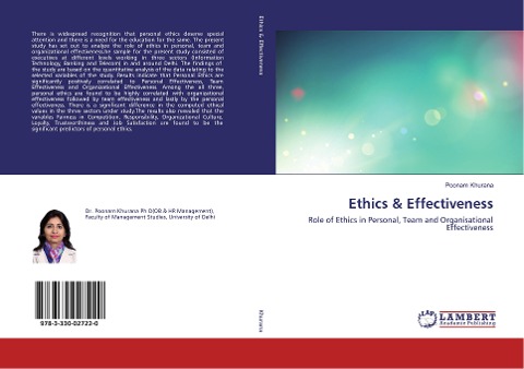 Ethics & Effectiveness: Role of Ethics in Personal, Team and Organisational Effectiveness