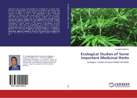 Ecological Studies of Some Important Medicinal Herbs: Ecological Studies of Some Medicinal Herbs