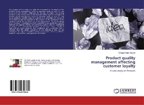 Product quality management affecting customer loyalty: A case study on Amazon