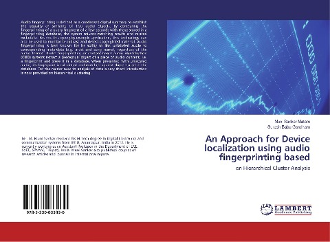 An Approach for Device localization using audio fingerprinting based: on Hierarchical Cluster Analysis