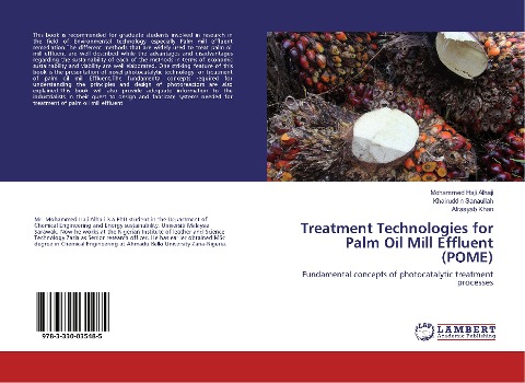 Treatment Technologies for Palm Oil Mill Effluent (POME): Fundamental concepts of photocatalytic treatment processes