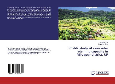 Profile study of rainwater retaining capacity in Mirzapur district, UP