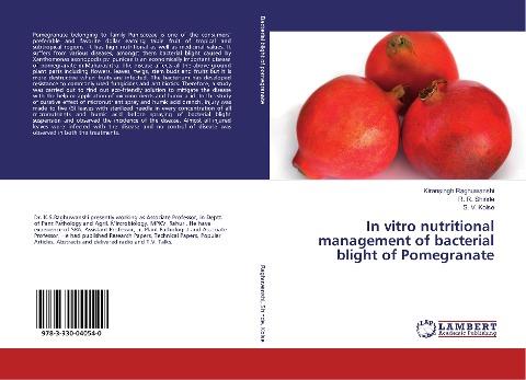In vitro nutritional management of bacterial blight of Pomegranate